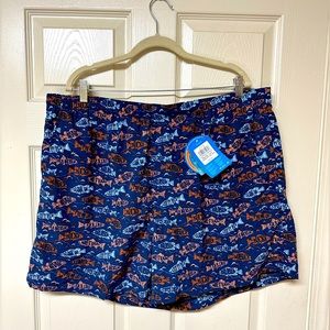 NWT Columbia Men's Super Backcast Printed Water Shorts,XXL/6" Inseam